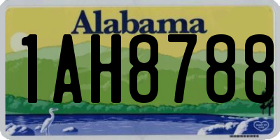 AL license plate 1AH8788