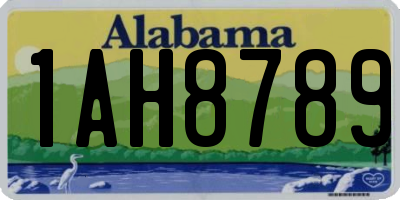 AL license plate 1AH8789