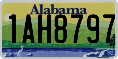 AL license plate 1AH8797