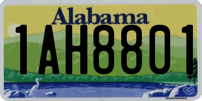 AL license plate 1AH8801