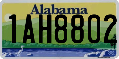 AL license plate 1AH8802
