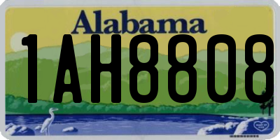AL license plate 1AH8808