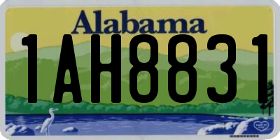 AL license plate 1AH8831
