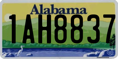 AL license plate 1AH8837