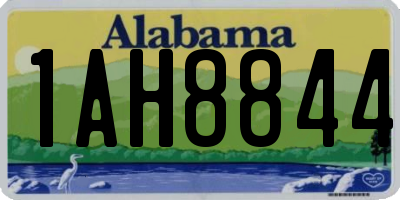 AL license plate 1AH8844