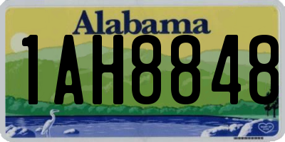AL license plate 1AH8848