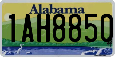 AL license plate 1AH8850