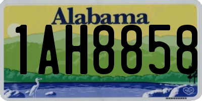 AL license plate 1AH8858