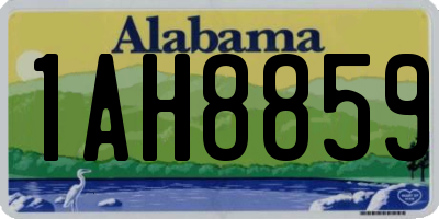 AL license plate 1AH8859