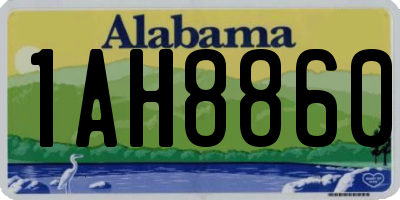 AL license plate 1AH8860