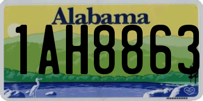 AL license plate 1AH8863