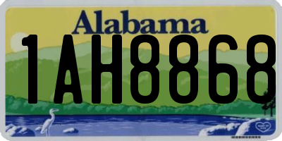 AL license plate 1AH8868