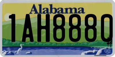 AL license plate 1AH8880