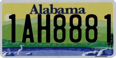 AL license plate 1AH8881