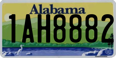 AL license plate 1AH8882