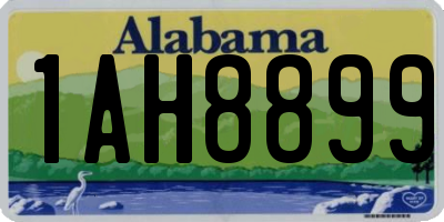 AL license plate 1AH8899