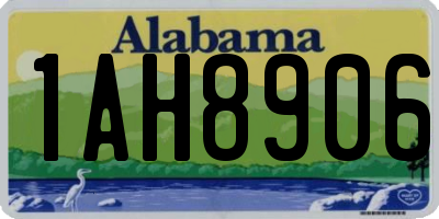 AL license plate 1AH8906