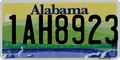 AL license plate 1AH8923