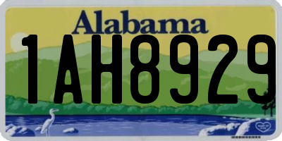 AL license plate 1AH8929