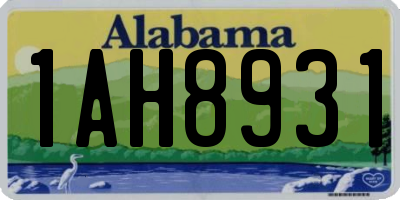 AL license plate 1AH8931