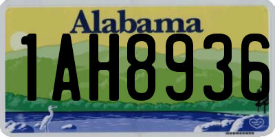 AL license plate 1AH8936