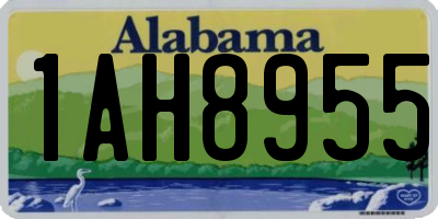 AL license plate 1AH8955