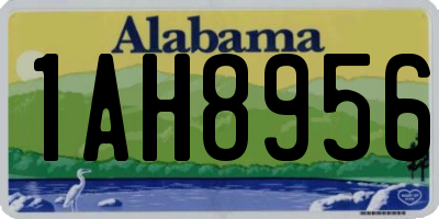 AL license plate 1AH8956