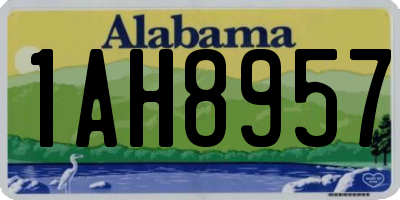 AL license plate 1AH8957