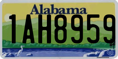 AL license plate 1AH8959