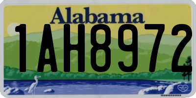 AL license plate 1AH8972