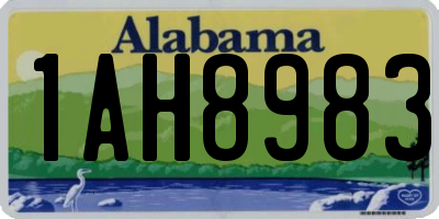 AL license plate 1AH8983