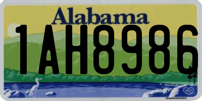 AL license plate 1AH8986