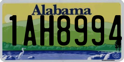 AL license plate 1AH8994