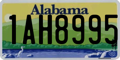 AL license plate 1AH8995