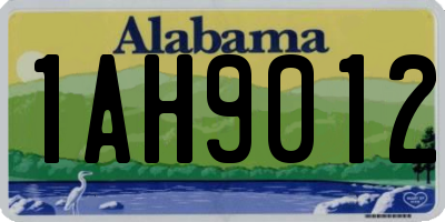 AL license plate 1AH9012