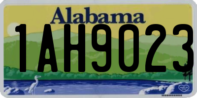 AL license plate 1AH9023