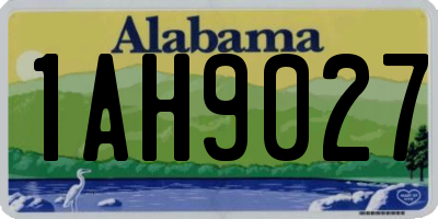 AL license plate 1AH9027