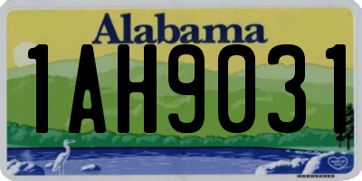 AL license plate 1AH9031