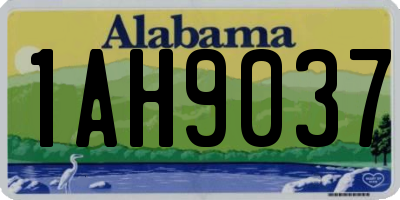 AL license plate 1AH9037