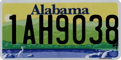 AL license plate 1AH9038