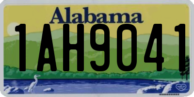 AL license plate 1AH9041