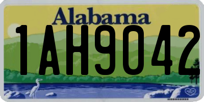 AL license plate 1AH9042