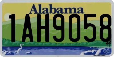 AL license plate 1AH9058