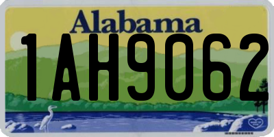 AL license plate 1AH9062