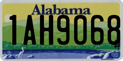 AL license plate 1AH9068