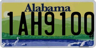 AL license plate 1AH9100