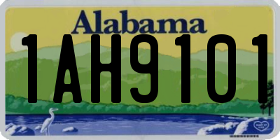 AL license plate 1AH9101