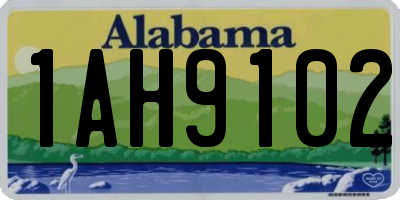 AL license plate 1AH9102