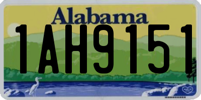 AL license plate 1AH9151