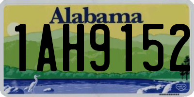 AL license plate 1AH9152